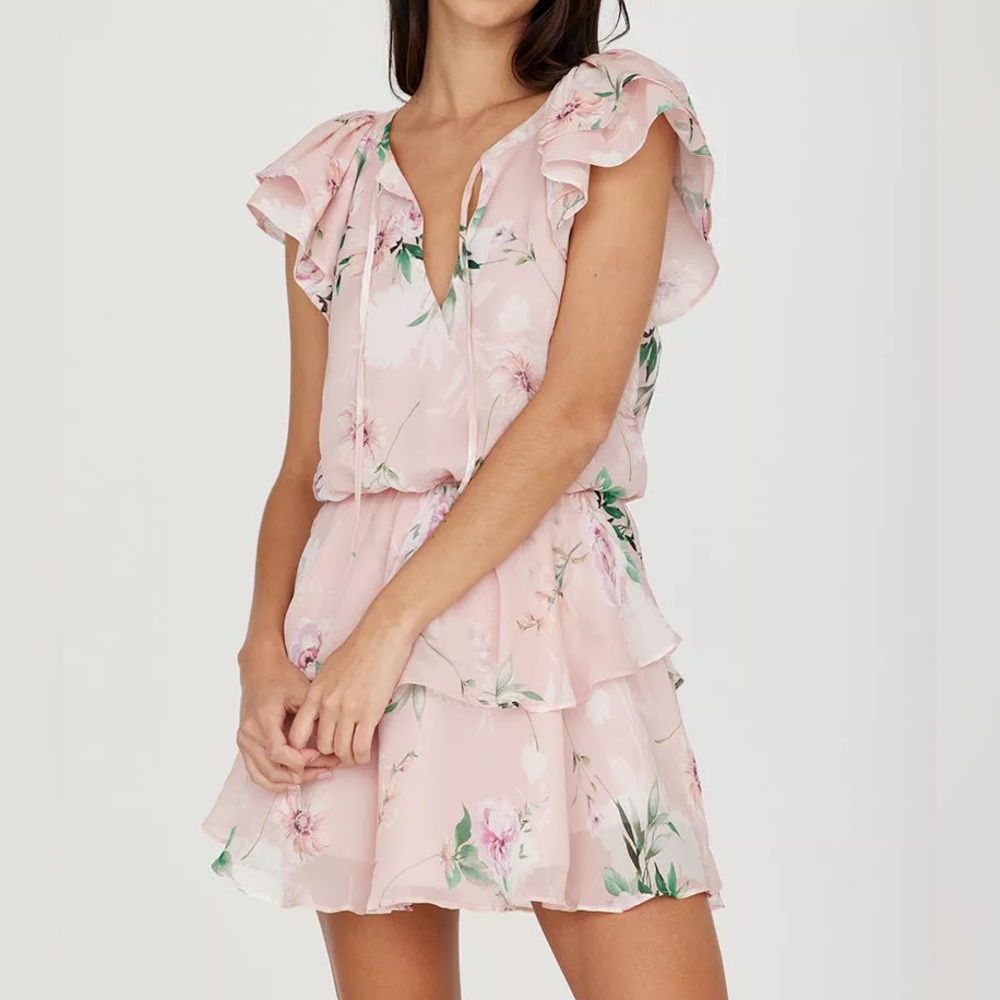 Yumi Kim Joy Ride Blush Floral Pink Dress